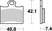 Moto-master Nitro Brake Pads Sintered Metal - Rear