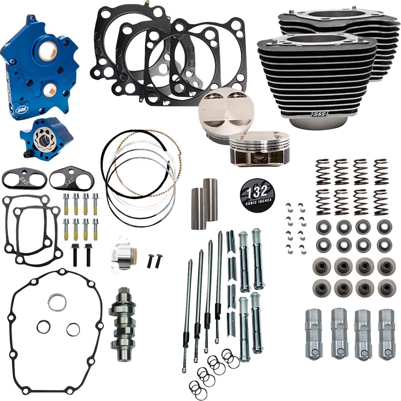 S&S Cycle 132" Power Package Big Bore Engine Kit for M8