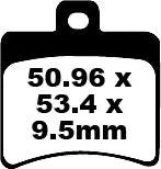 Ebc Sfa Series Organic Brake Pads For Scooters - Rear