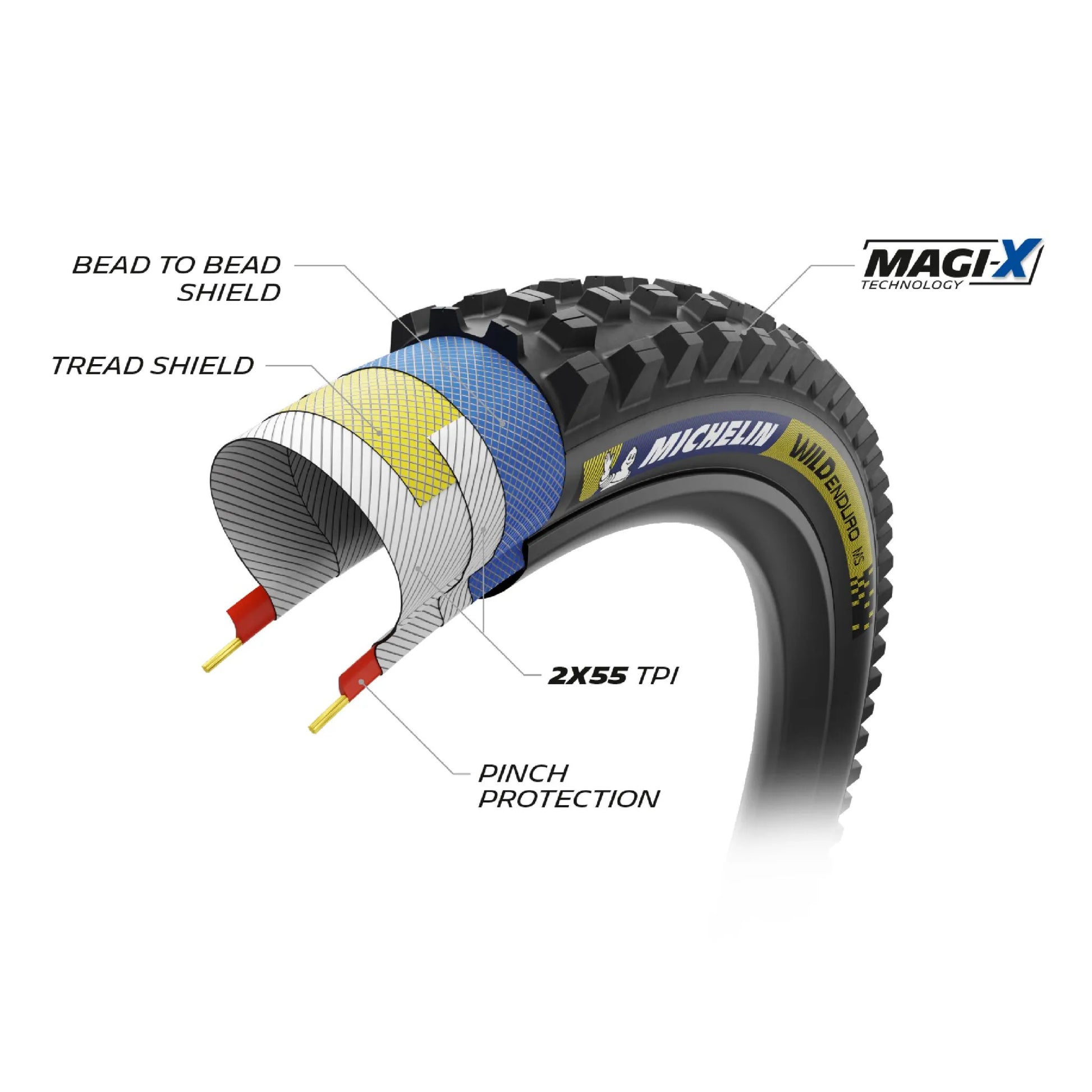 MICHELIN Wild Enduro MS Racing Tire for 27.5" x 2.40"
