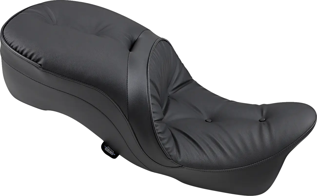Drag Specialties 2-up Leather Touring Seat - For Harley Davidson