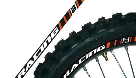 Blackbird Racing Orange Pvc Rim Decal