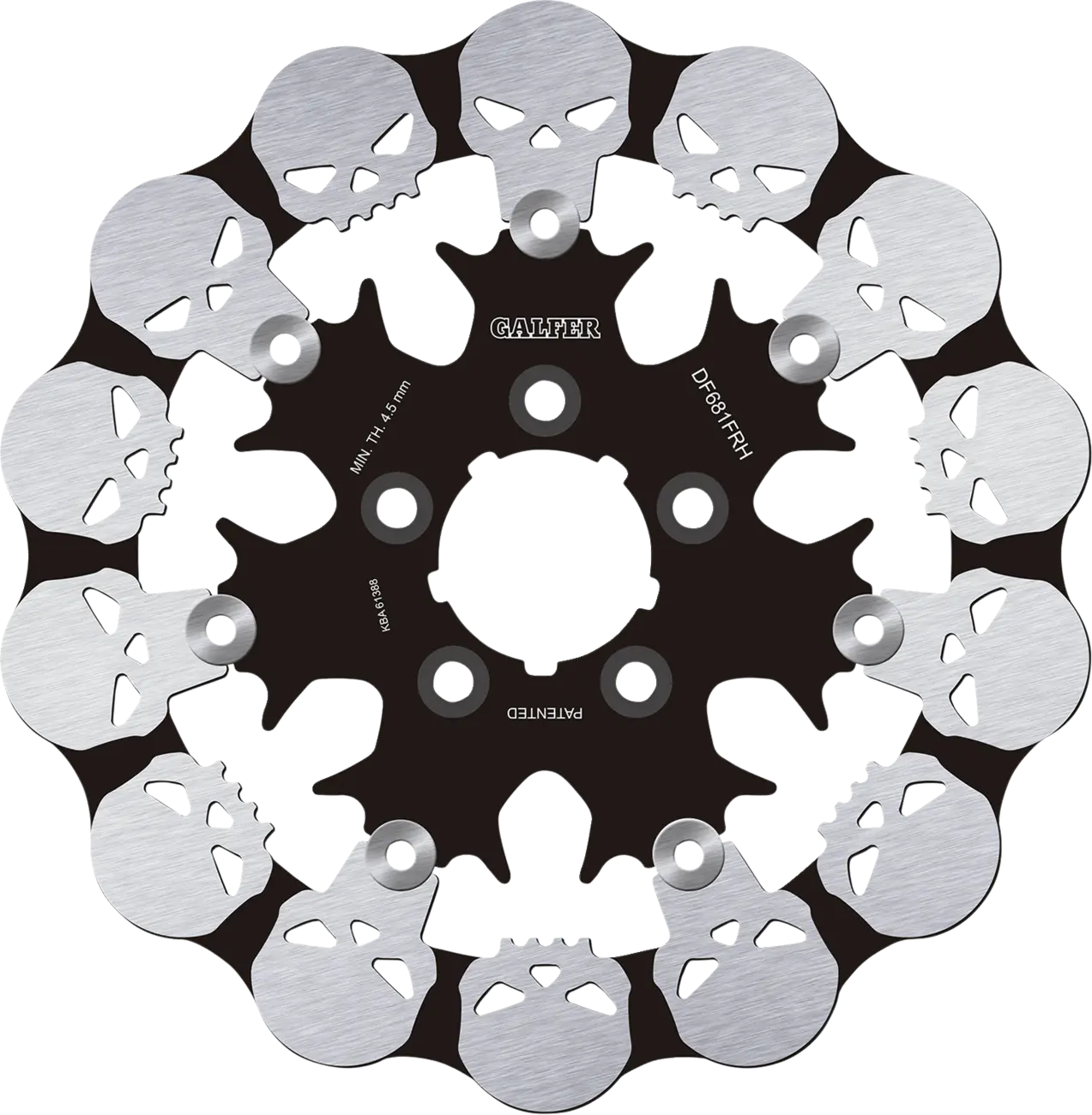 Galfer Skull Brake Rotor For Superior Braking - Rear