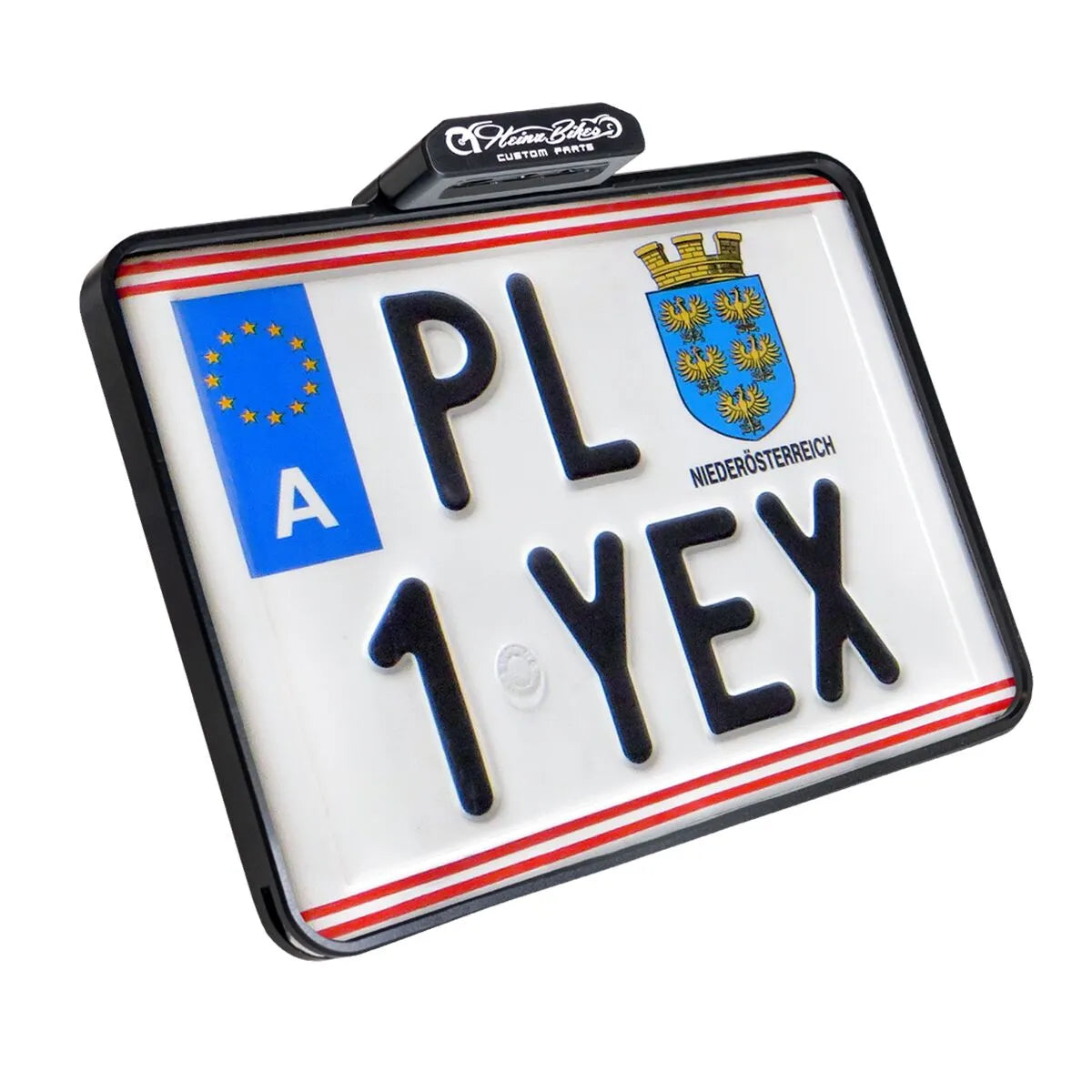 Heinz Bikes Slip-in License Plate Mount For Motorcycle