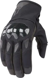Icon Stormhawk™ Waterproof Motorcycle Gloves - Black/Gray