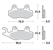 Moto-master Ceramic Brake Pads For Sport/touring Motorcycles - Rear