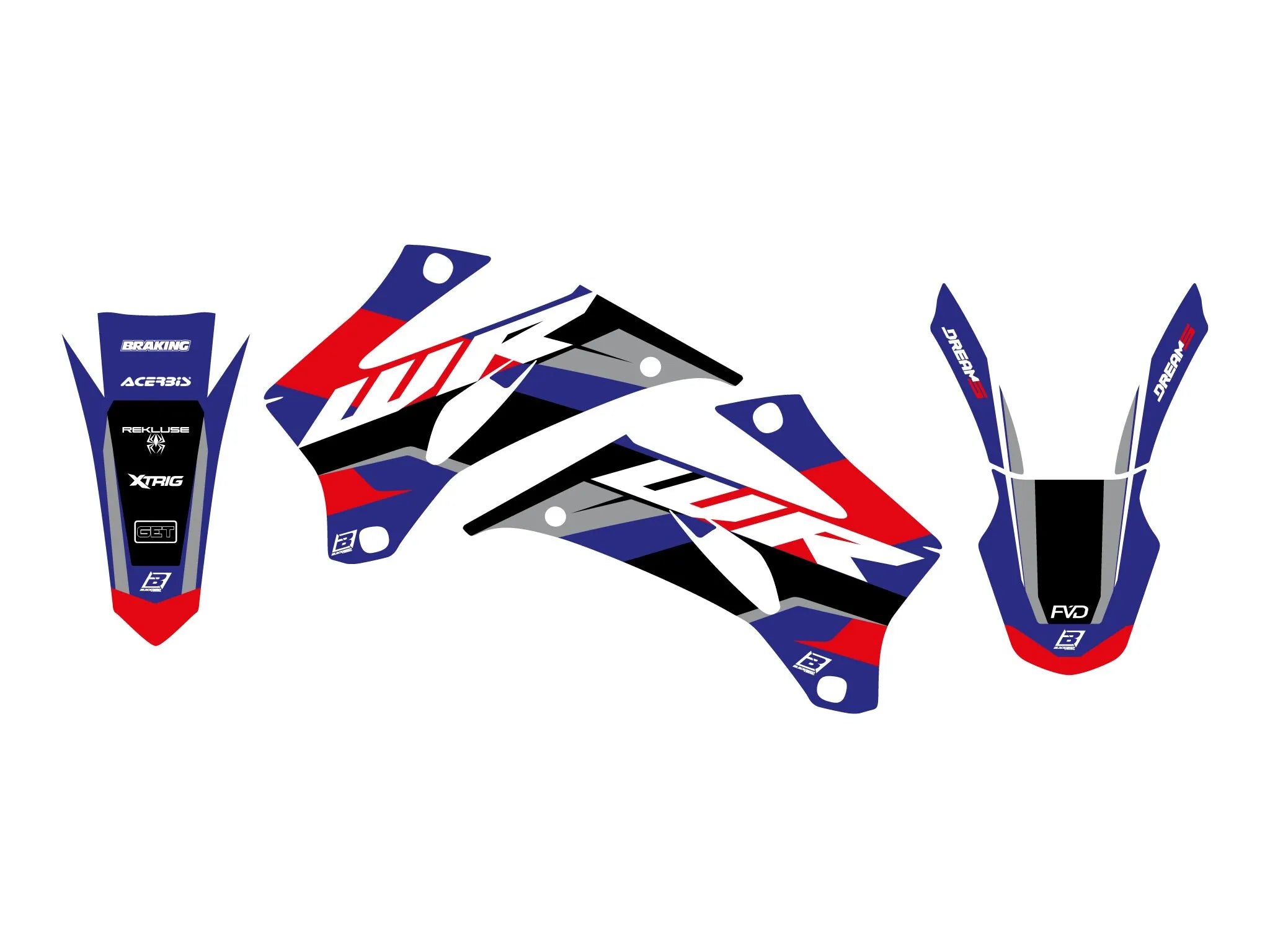 Blackbird Racing Dream 5 Graphic Kit For Yamaha