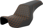 Saddlemen Honeycomb Step-up Seat - For Harley Davidson