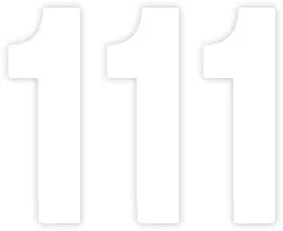 Factory Effex Pro Numbers Plate Graphic (White, 3-pack)