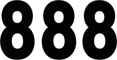 Factory Effex Pro Numbers Plate Graphic - Black 8
