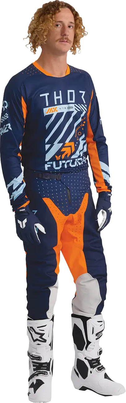 Thor Launchmode Futura Jersey - Orange/Navy/Light Blue