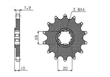 Sunstar Sprockets Powerdrive Countershaft Sprocket
