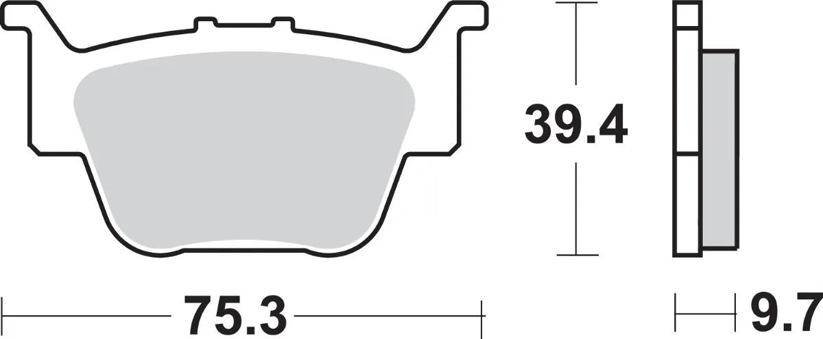 Sbs Si Offroad Sintered Brake Pads - Rear