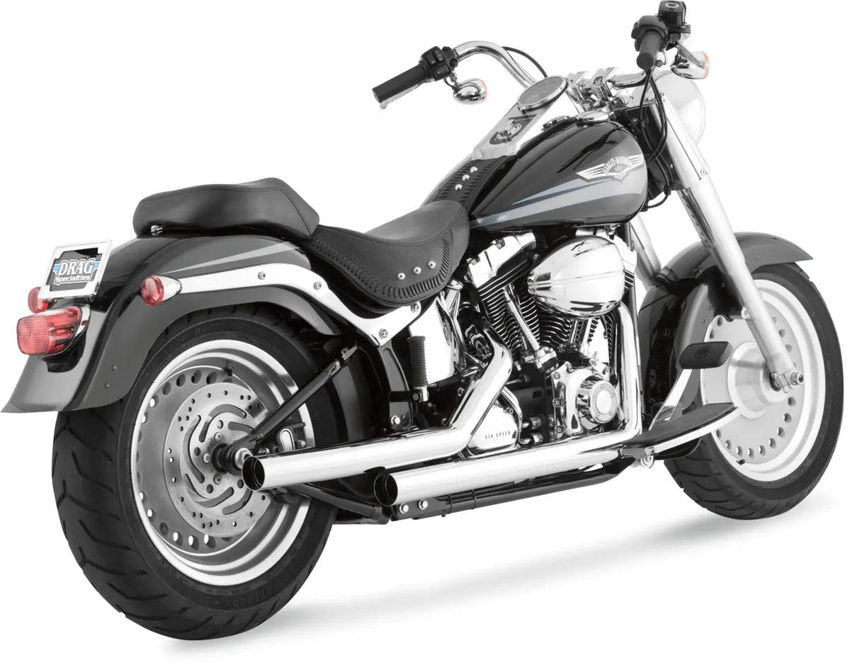 Vance & Hines Straightshots Exhaust System Chrome for Softail