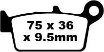 Ebc Sfa-hh Series Sintered Brake Pads For Scooters - Front & Rear