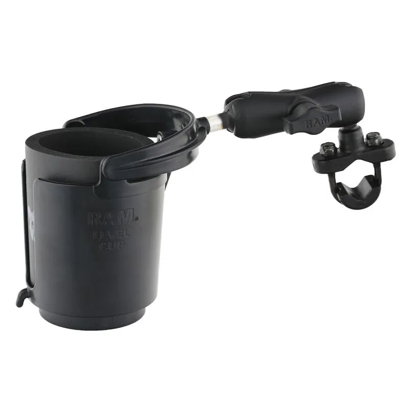 Ram Mounts Handlebar Rail Mount With Drink Holder