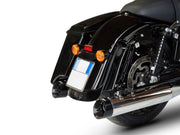 Zard 4.33" Slash-cut Slip-on Mufflers For Hd-touring - ECE Street Legal Approved