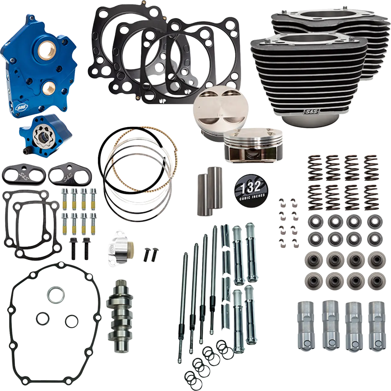 S&S Cycle 132 Power Package Big Bore Kit for M8