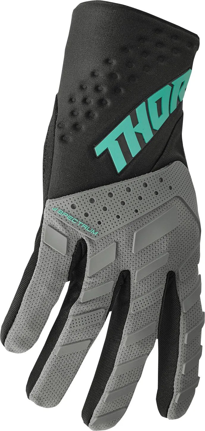 Thor Spectrum Mx Gloves - Black/Gray/Mint