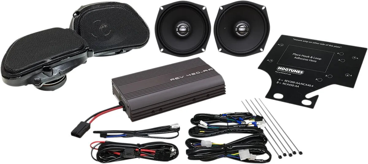 Hogtunes Front/rear Speaker & Amplifier Kit