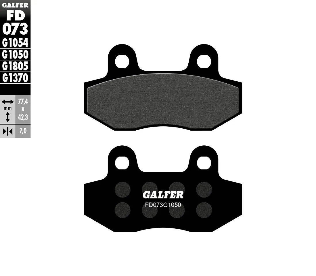 Galfer Semi-metallic Brake Pads For Oem Replacement - Front & Rear