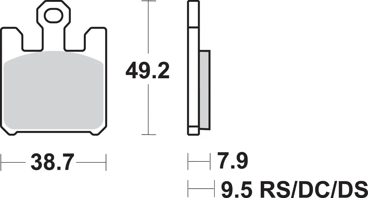 Sbs Hs Street Excel Sintered Front Brake Pads - Front