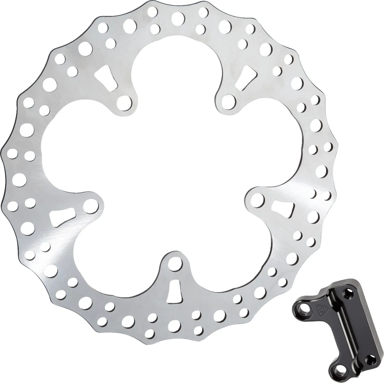 Arlen Ness Jagged Floating Rotor For V-twin - Front