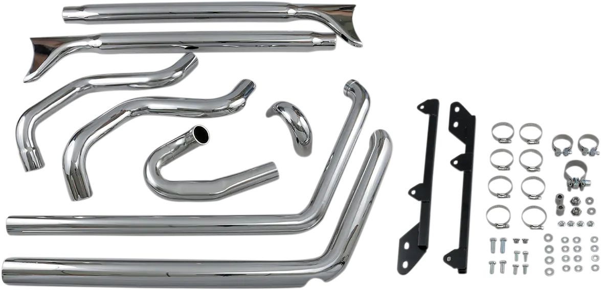 Bassani Xhaust True Duals Exhaust System With Fishtail Mufflers