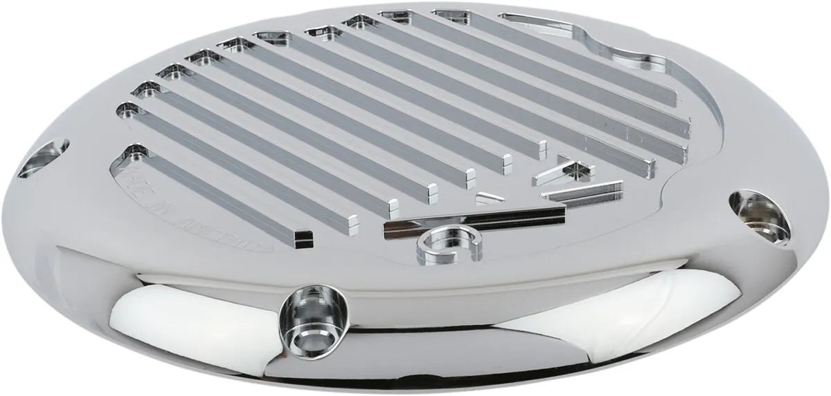 Thrashin Supply Co. Finned 5-Hole Derby Cover, Chrome