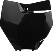 Polisport Front Number Plate - Black
