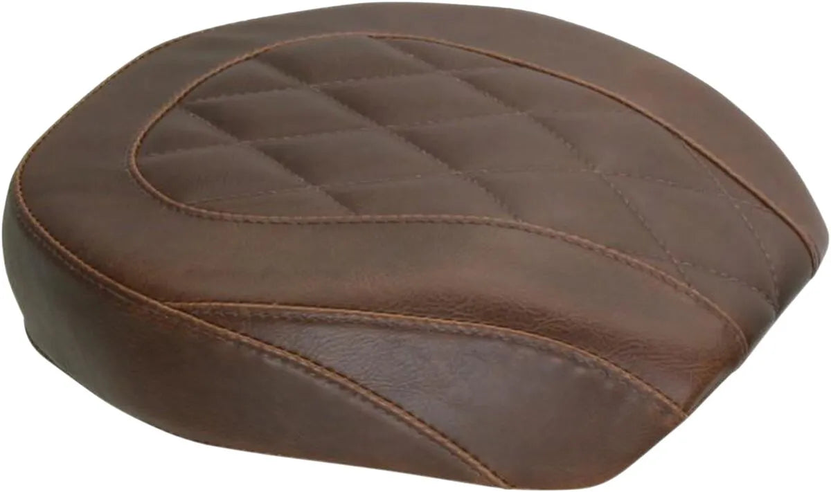 Mustang Wide Tripper Seat - Brown - For Harley Davidson