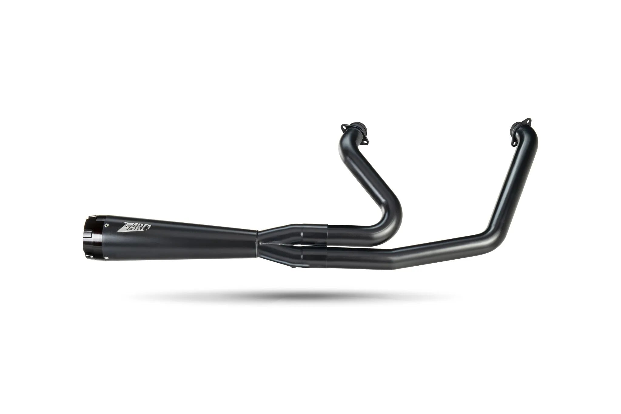 Zard 2:1 Full Exhaust System For H-d Softails (Black) - ECE Street Legal & Approved - ECE Street Legal Approved