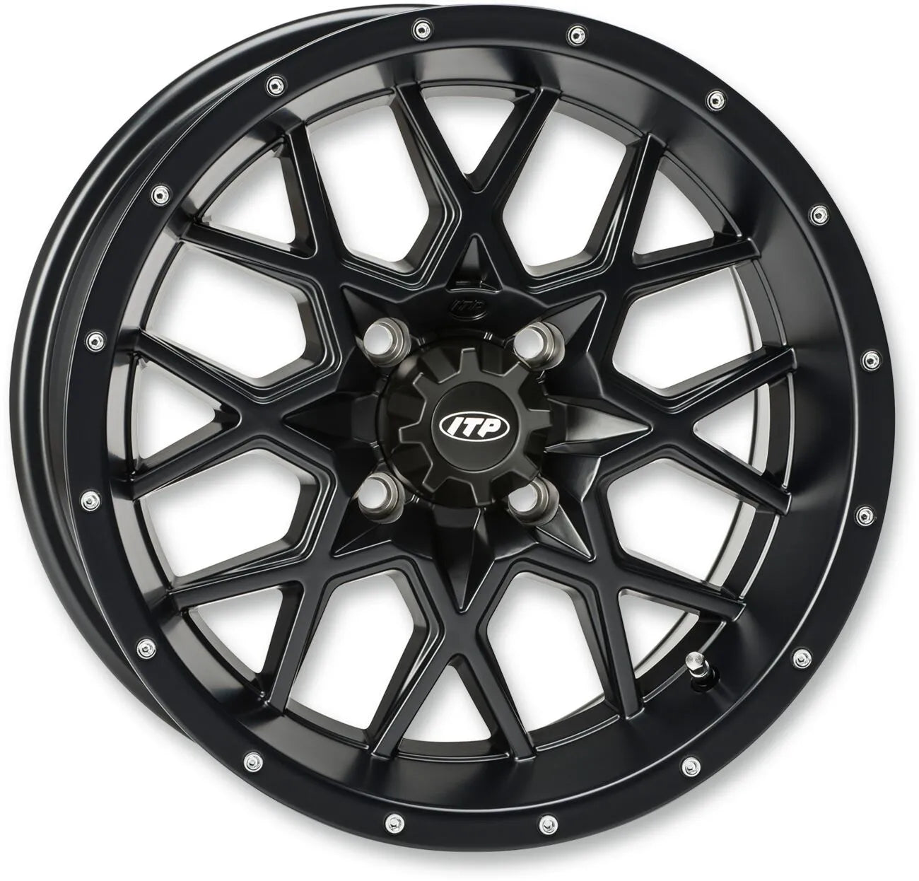 Itp Hurricane Wheel - Matte Black, 15"