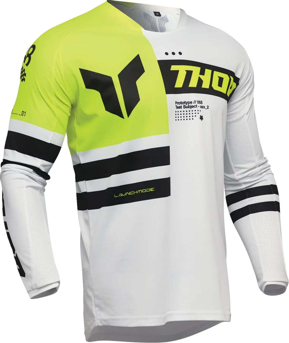 Thor Launchmode Dozer Jersey - Black/White/Acid/Fluorescent Yellow