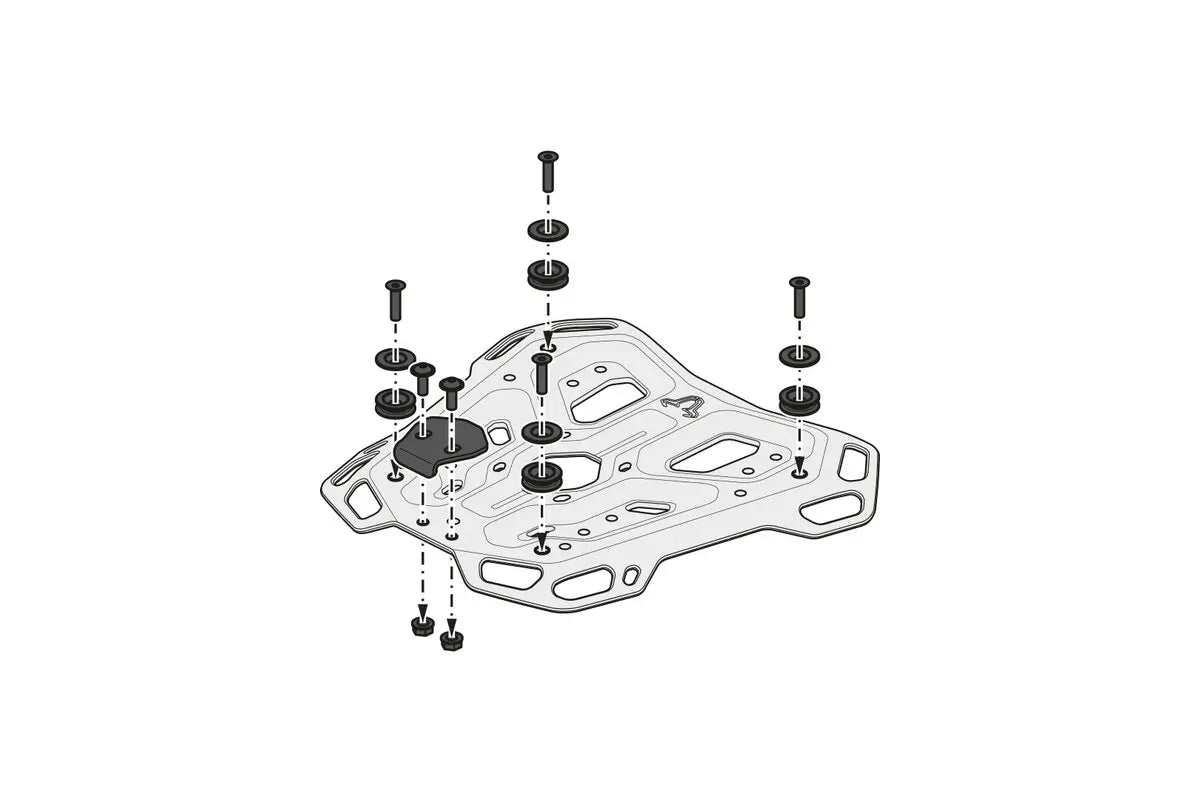 Sw-motech Adventure-rack Luggage Rack Rear For Motorcycle