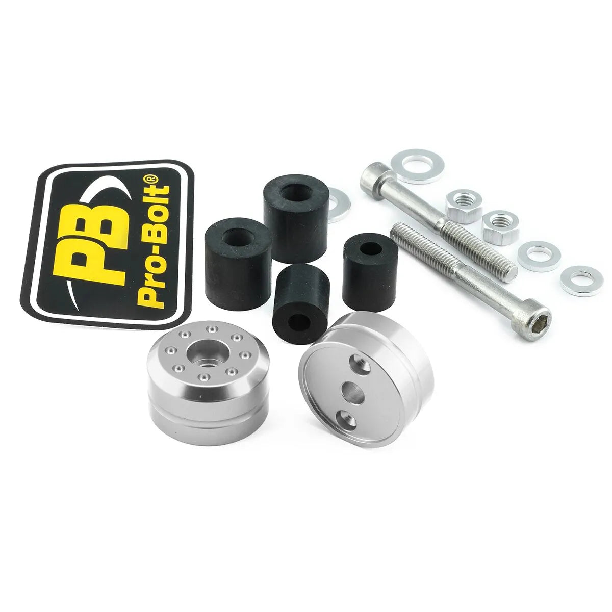 Pro Bolt Aluminium Bar Ends - Silver