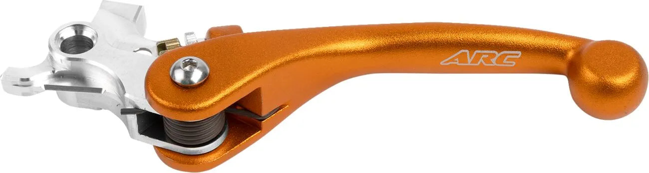 Arc Forged Clutch Lever - Orange Polished Aluminum
