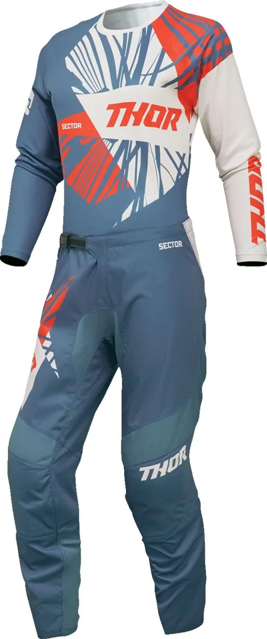 Thor Women's Sector Split Jersey - Blue/White