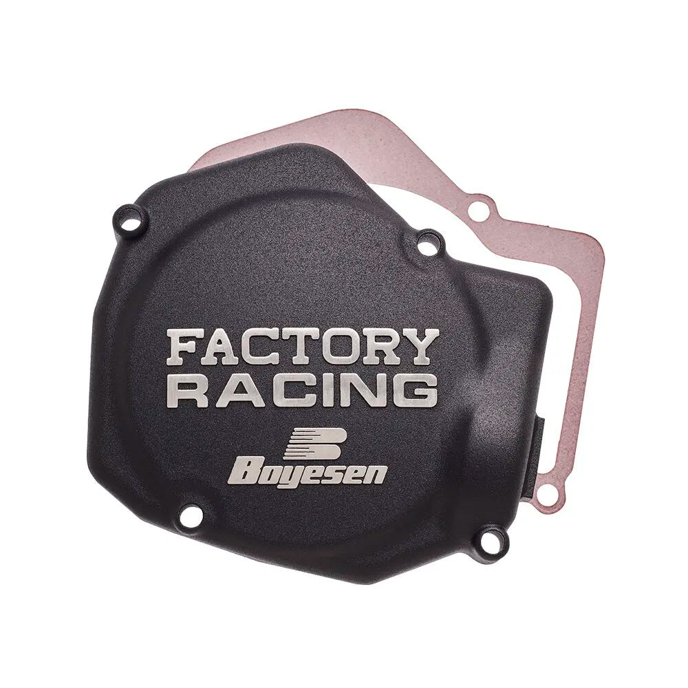 Boyesen Factory Ignition Cover - Black Anodized Aluminum