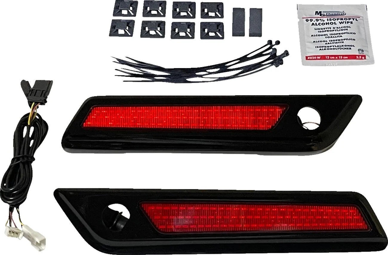 Custom Dynamics Saddlebag Led Latch Light - Red