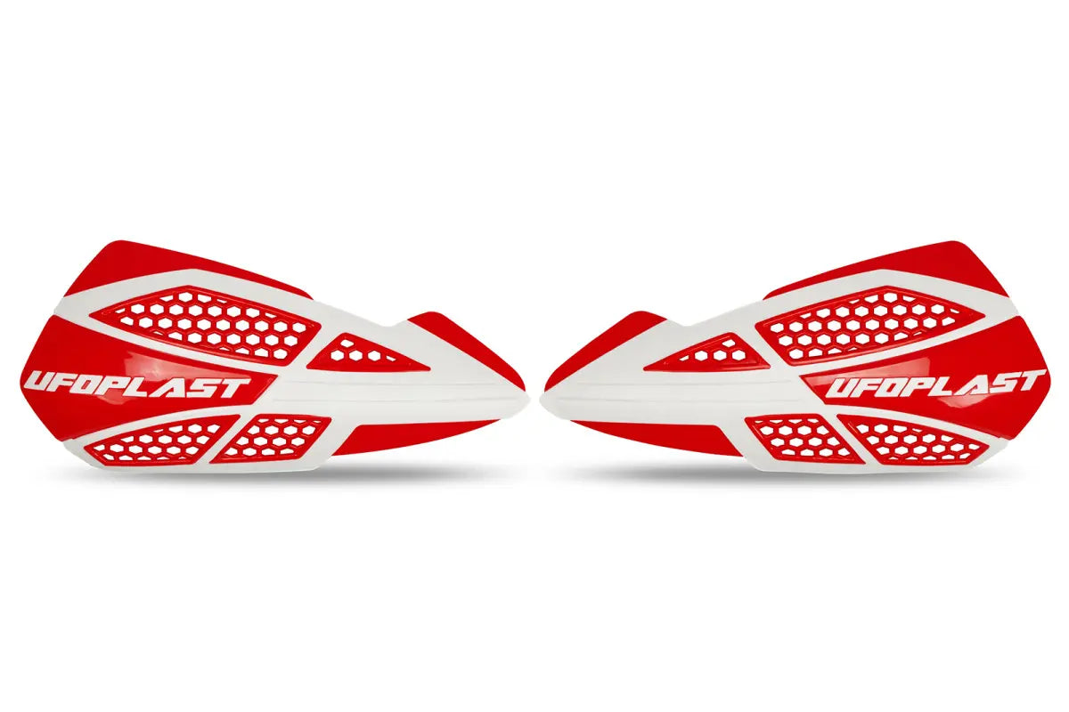 UFO Voyager Plastic Handlebar Handguards, Red
