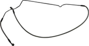 Magnum Shielding Braided Front Brake Line - Black Pearl