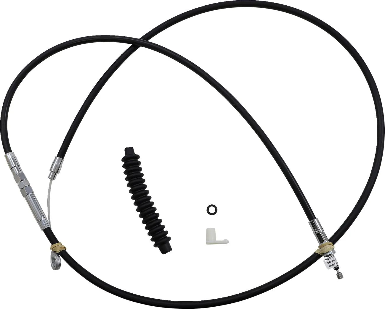 Drag Specialties High-efficiency Black Vinyl Clutch Cable