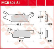 Trw Si Series Sintered Off-road Brake Pads - Rear