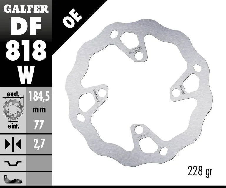 Galfer Wave Brake Rotor - High-performance Replacement - Front