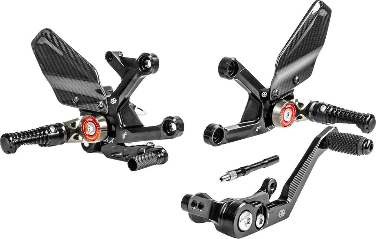 Gilles Tooling Mue2 Rearset - Black Anodized