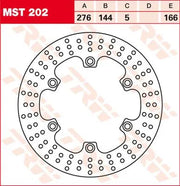 Trw Round Fixed Brake Rotor 250-299mm - Front & Rear