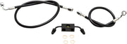 La Choppers Black Braided Brake Line Kit With Abs