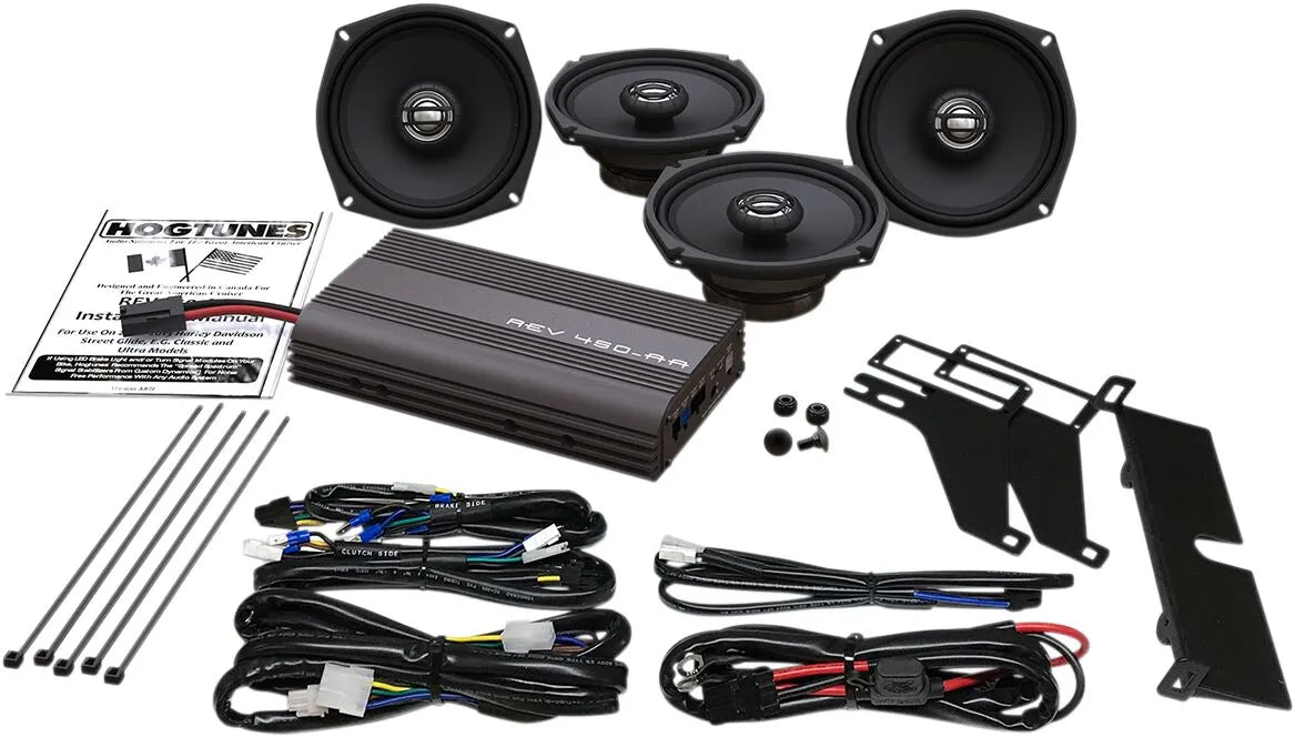 Hogtunes 200-watt Amplifier & 4-speaker Kit