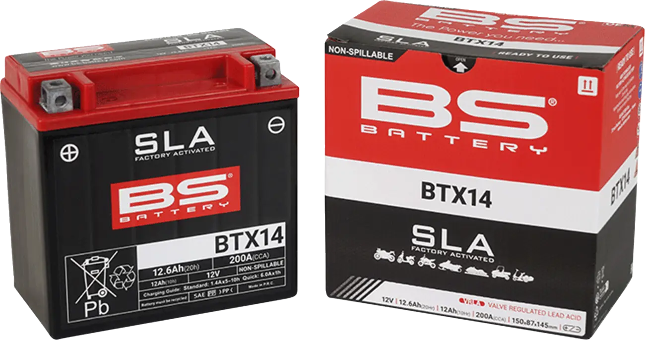 Bs Battery Agm 12ah Motorcycle Battery